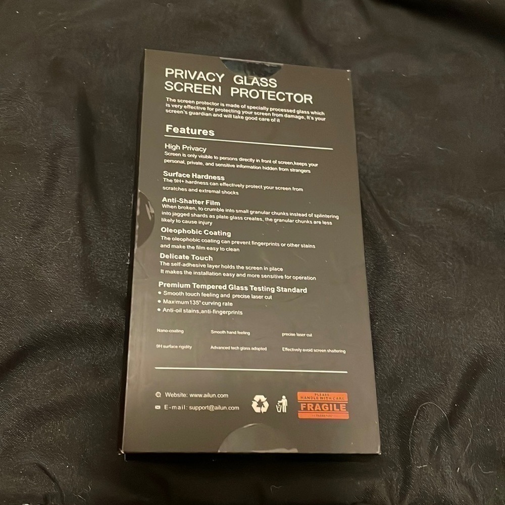 iPhone X Privacy Glass Screen Protector - Picture 3 of 3